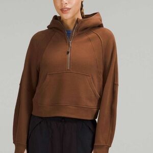 Lululemon Scuba Oversized Half-Zip Hoodie Chestnut Hoodie